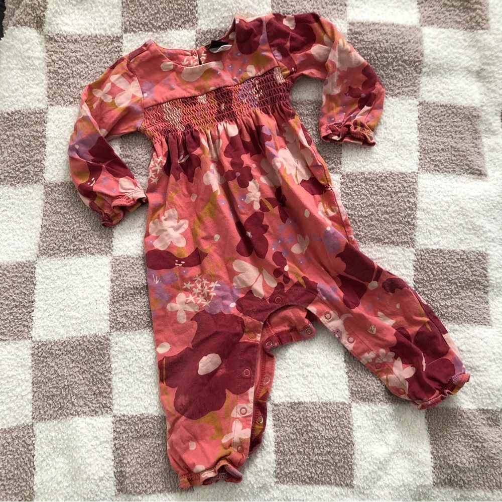BOGO 🎊 Tea Collection Floral Jumpsuit 6-9M